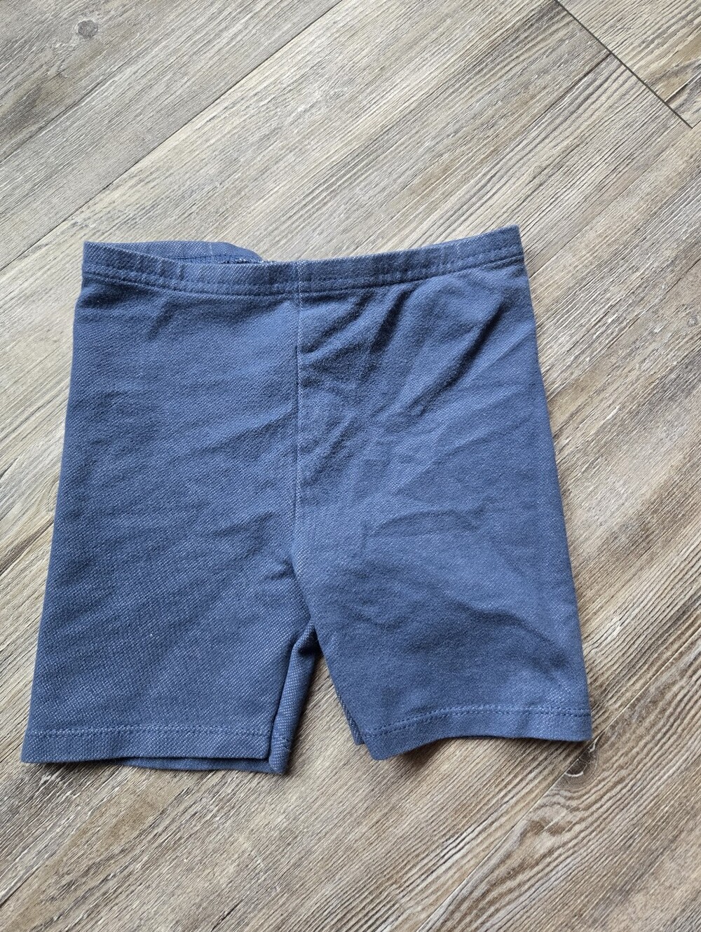 Kids Navy Blue Stretch Bike Shorts